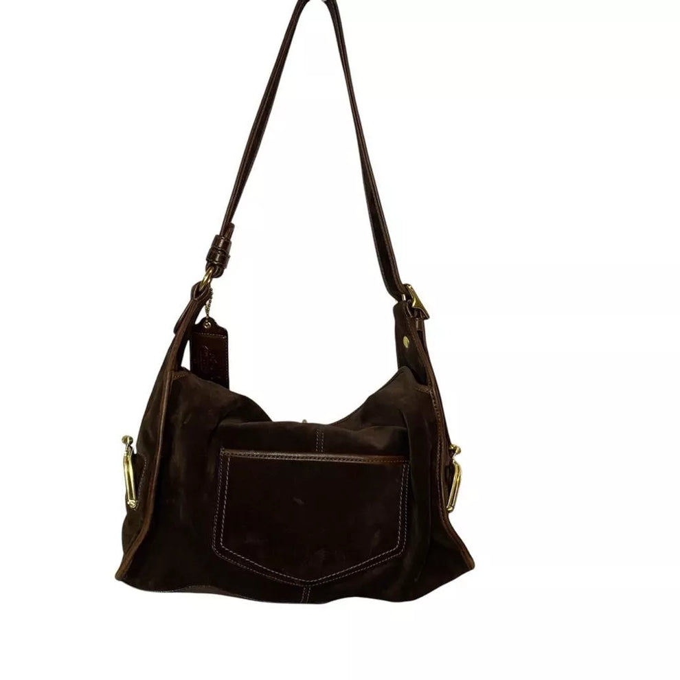 Coach Bleecker Street Haversack LIMITED EDITION RARE Brown Suede