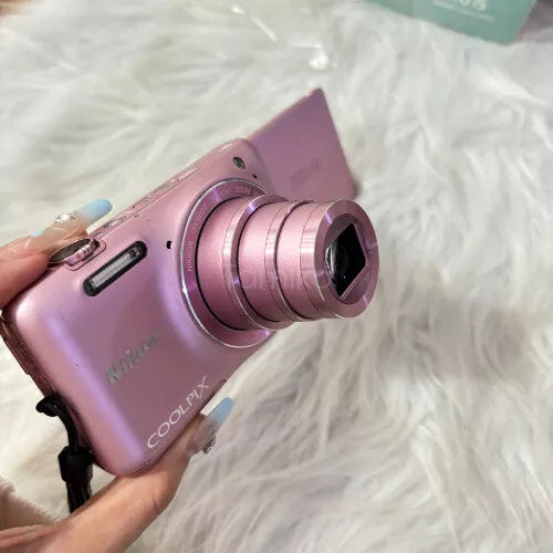 Nikon COOLPIX S6600 Pink 16.0MP Digital Camera used less