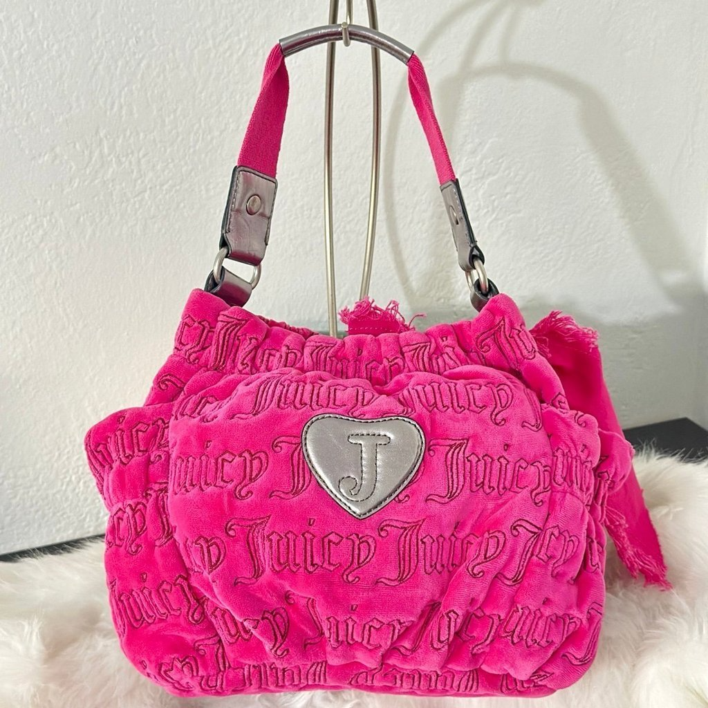 Juicy Couture Pink Velour Handbag