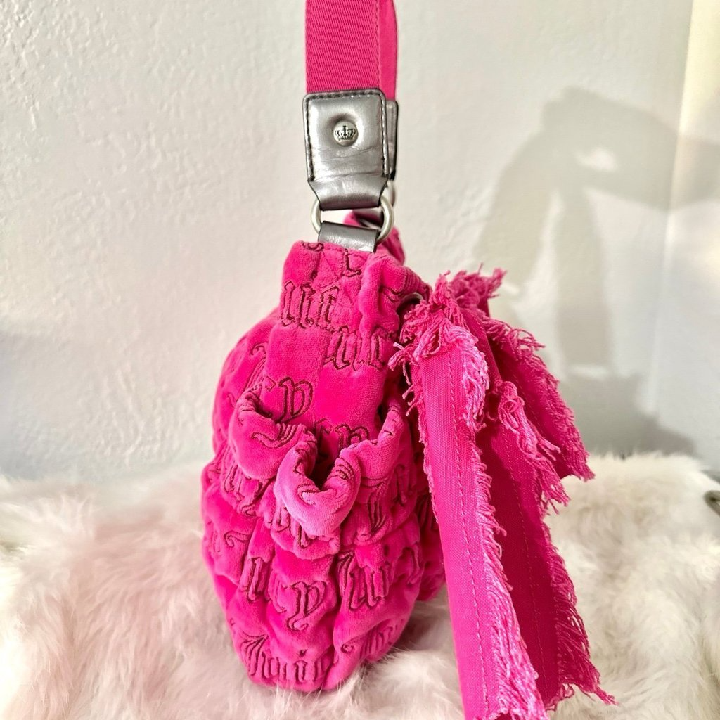 Juicy Couture Pink Velour Handbag